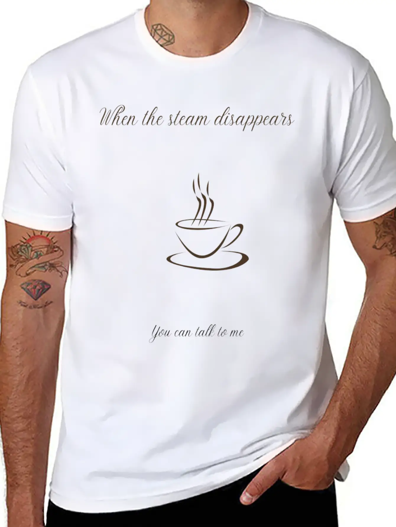 Sarcastic Coffee Unisex Short Sleeve Soft Cotton T-Shirt – Casual Everyday Wear
