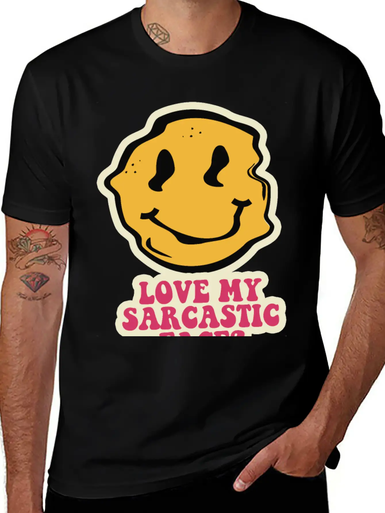 Sarcastic Face Timeless Short Sleeve Tee – Comfy And Minimalist Design
