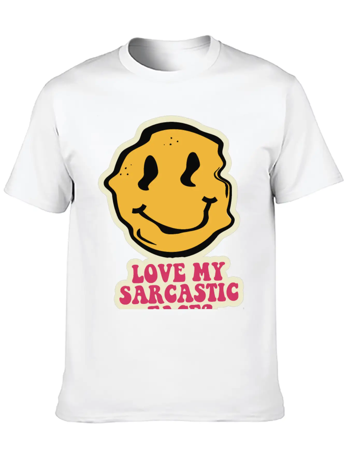 Sarcastic Face Timeless Short Sleeve Tee – Comfy And Minimalist Design