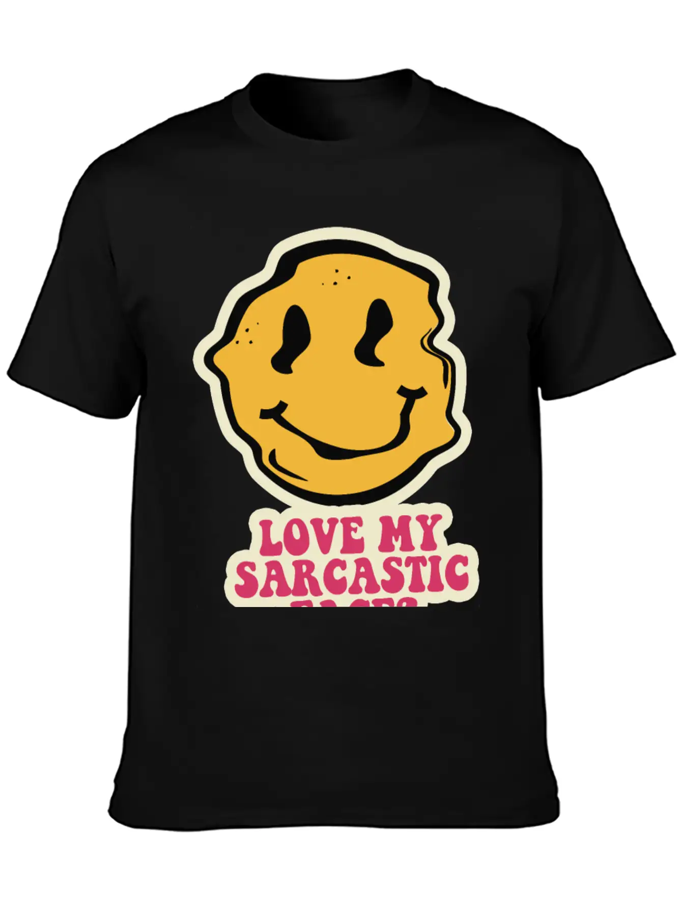 Sarcastic Face Timeless Short Sleeve Tee – Comfy And Minimalist Design