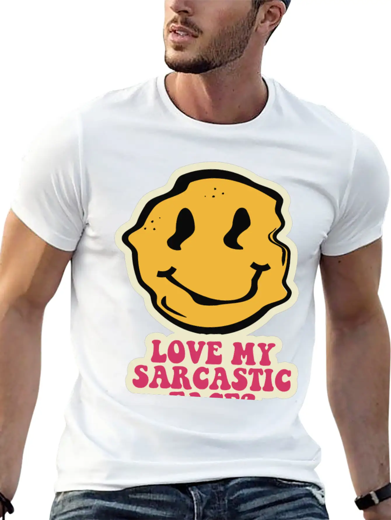 Sarcastic Face Timeless Short Sleeve Tee – Comfy And Minimalist Design
