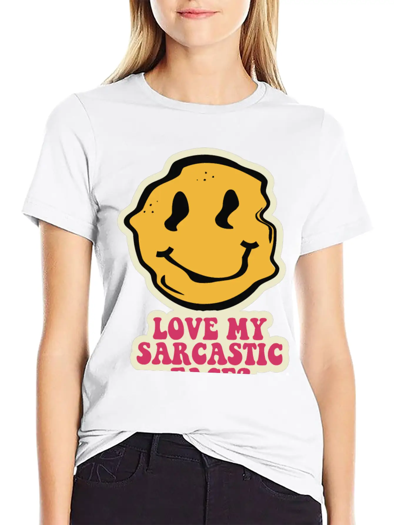 Sarcastic Face Timeless Short Sleeve Tee – Comfy And Minimalist Design