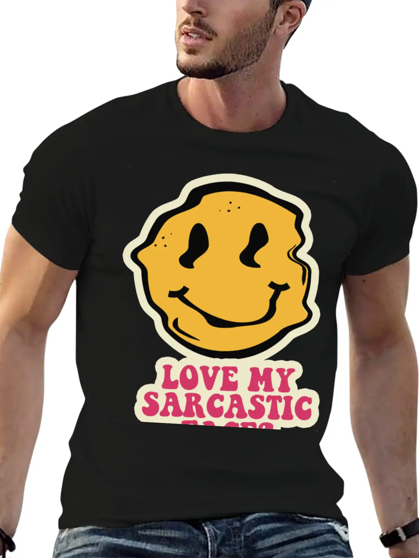 Sarcastic Face Timeless Short Sleeve Tee – Comfy And Minimalist Design