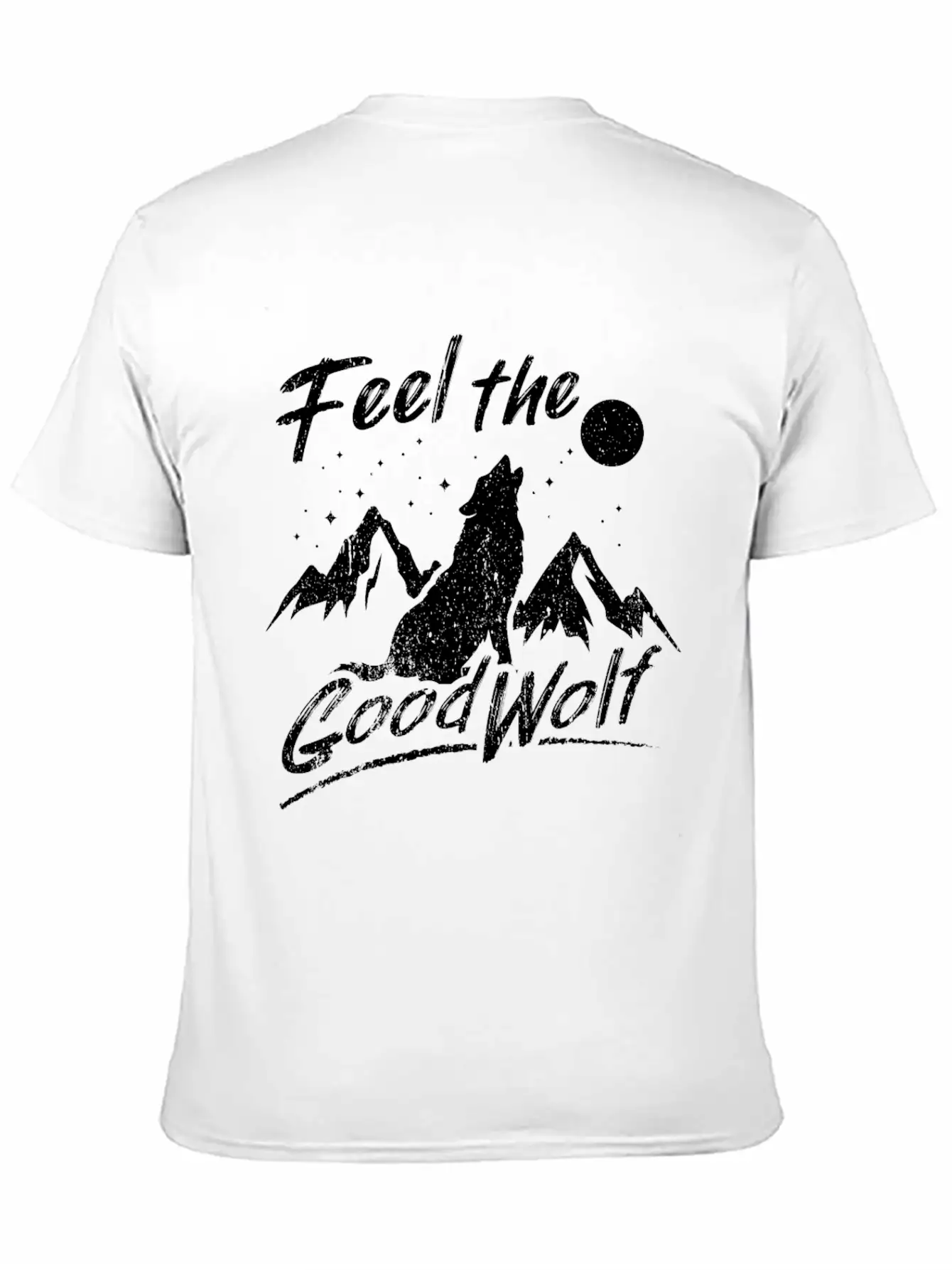 Sarcastic Wolf Design Quote Feed The Good Wolf Comfortable Minimalist Graphic Tee – Summer Style Essential