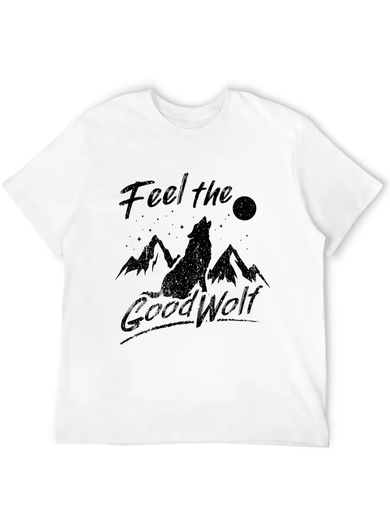 Sarcastic Wolf Design Quote Feed The Good Wolf Comfortable Minimalist Graphic Tee – Summer Style Essential