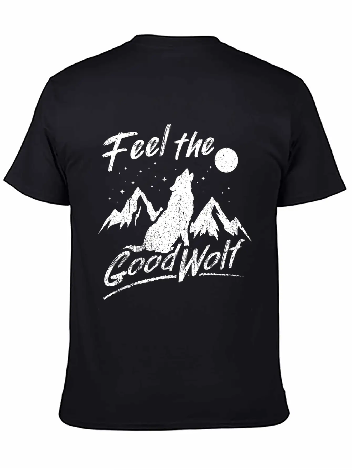 Sarcastic Wolf Design Quote Feed The Good Wolf Comfortable Minimalist Graphic Tee – Summer Style Essential