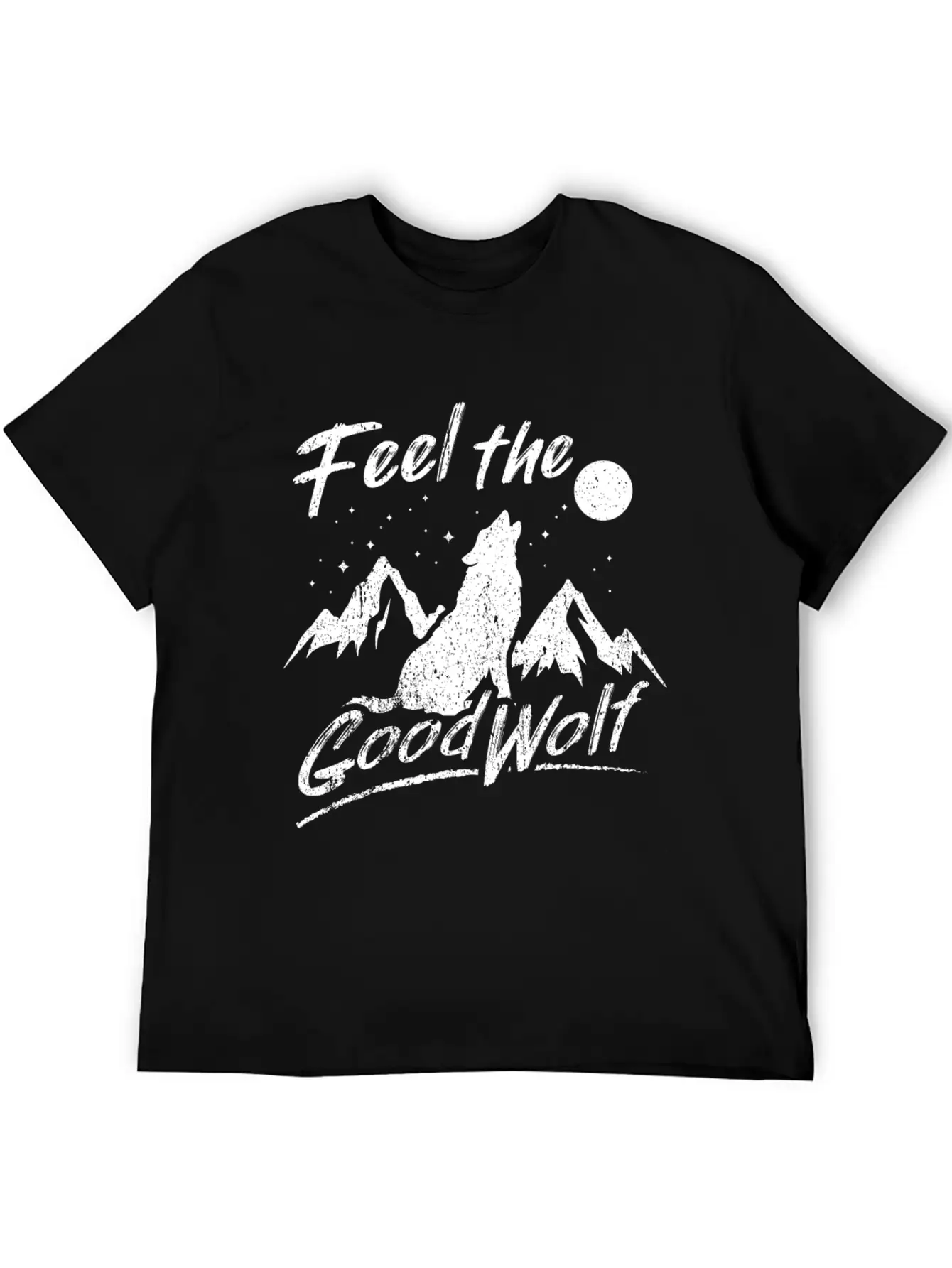 Sarcastic Wolf Design Quote Feed The Good Wolf Comfortable Minimalist Graphic Tee – Summer Style Essential