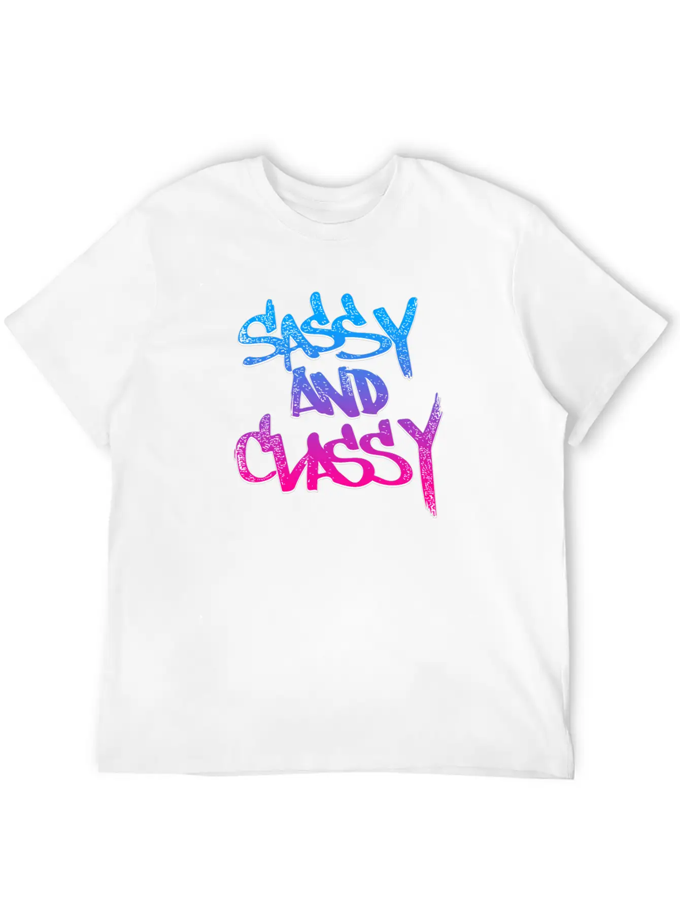 Sassy And Classy (Vice Gradient) Unisex Short Sleeve Soft Cotton T-Shirt – Casual Everyday Wear