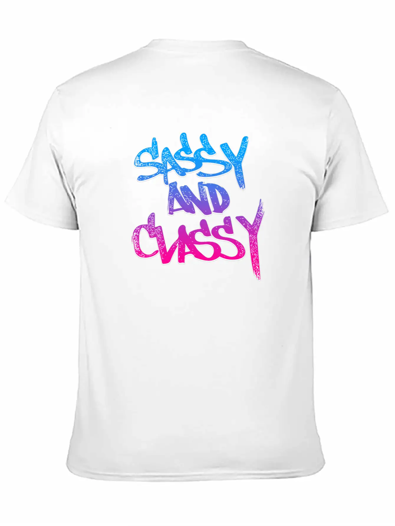 Sassy And Classy (Vice Gradient) Unisex Short Sleeve Soft Cotton T-Shirt – Casual Everyday Wear