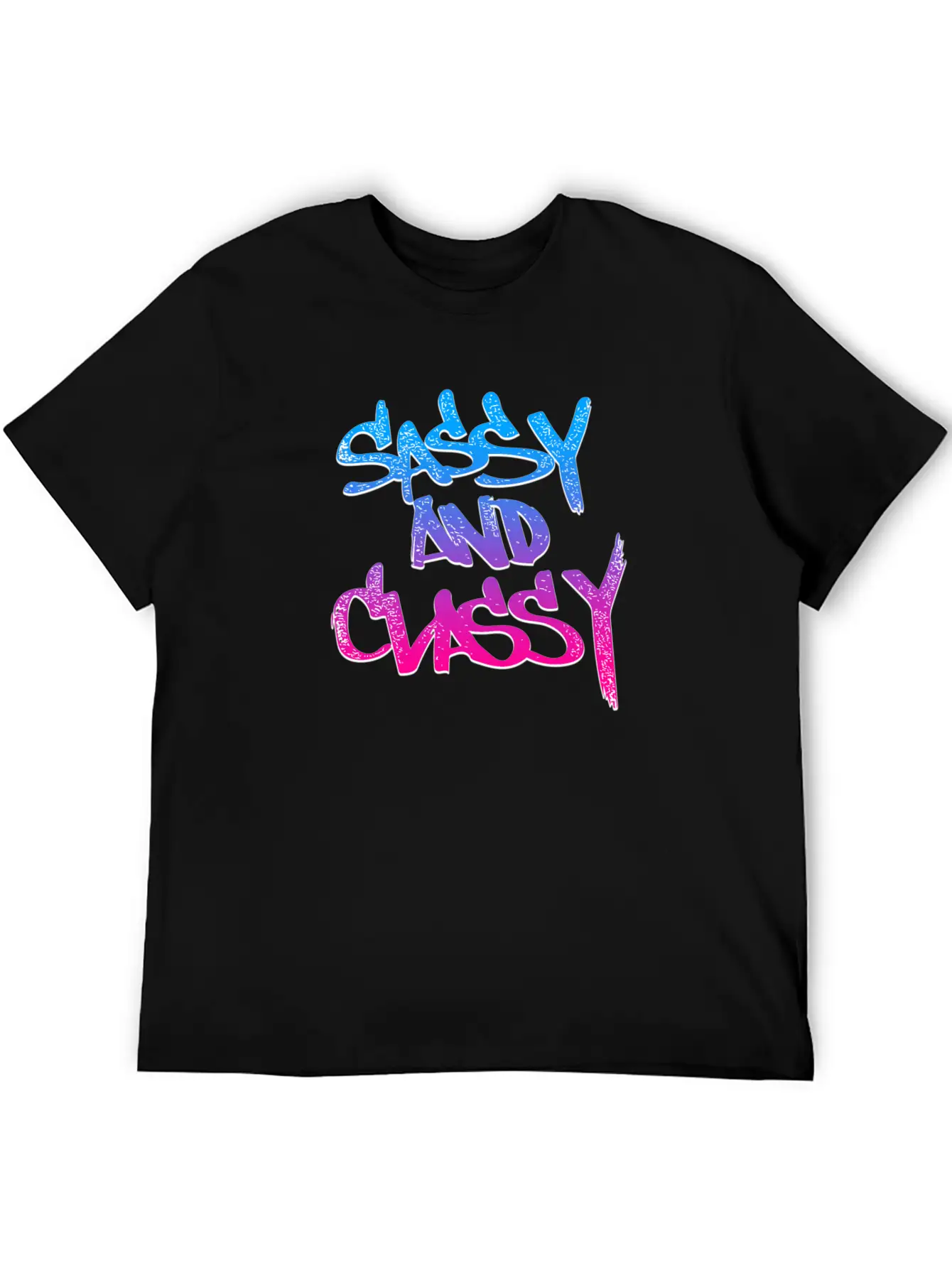 Sassy And Classy (Vice Gradient) Unisex Short Sleeve Soft Cotton T-Shirt – Casual Everyday Wear
