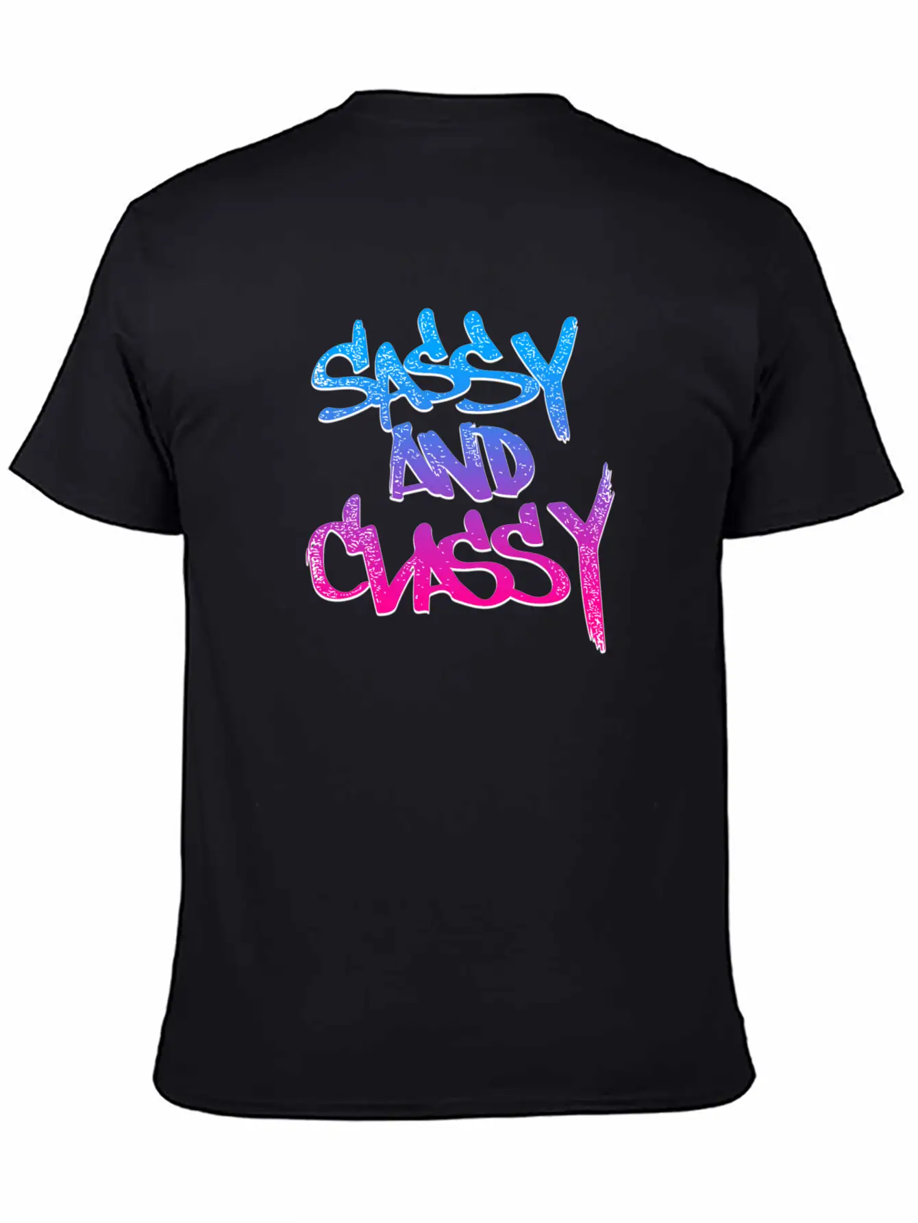 Sassy And Classy (Vice Gradient) Unisex Short Sleeve Soft Cotton T-Shirt – Casual Everyday Wear