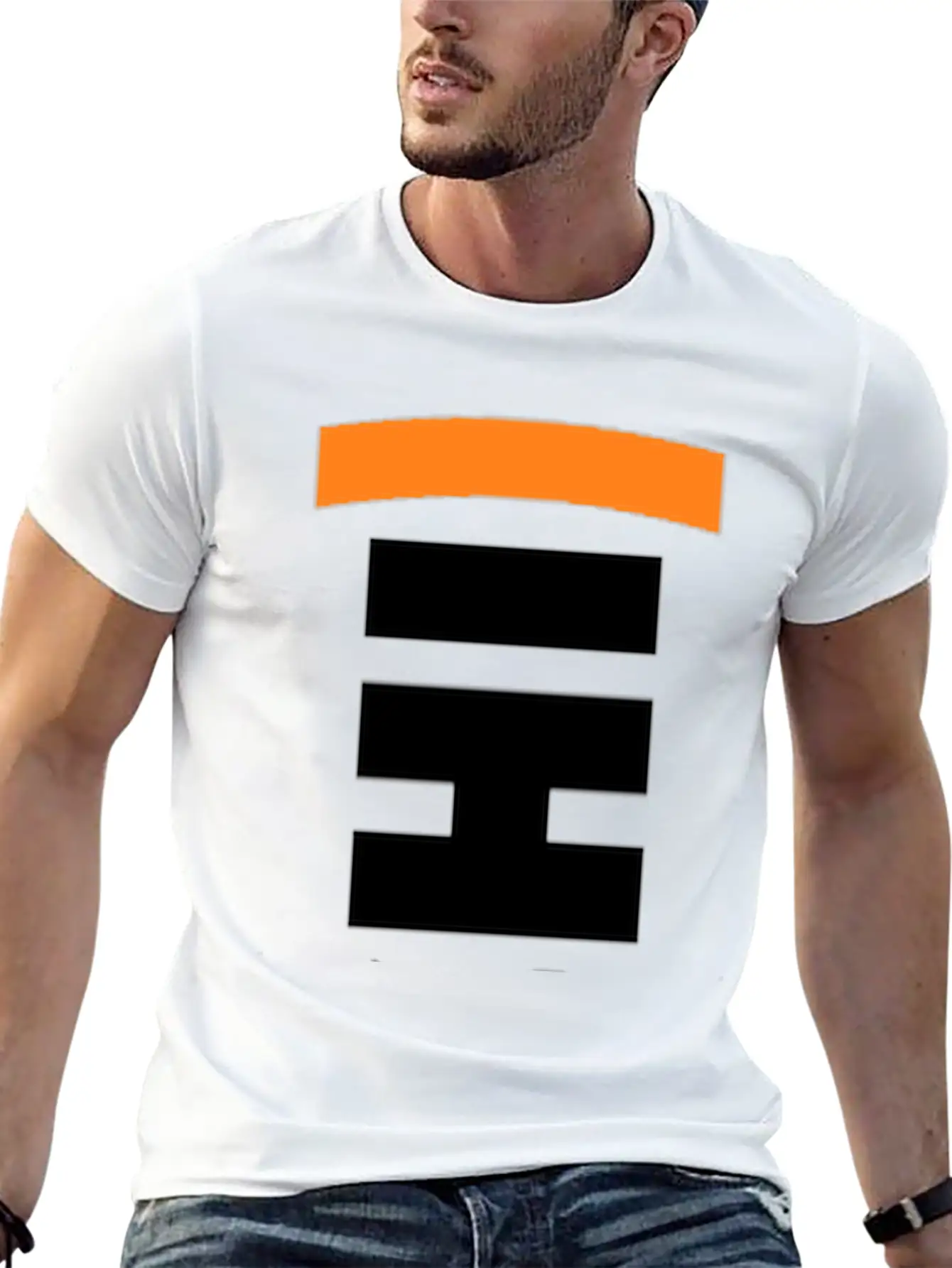 SATOSHI Vertical Design With Bullseye - Black Font Comfortable Minimalist Graphic Tee – Summer Style Essential