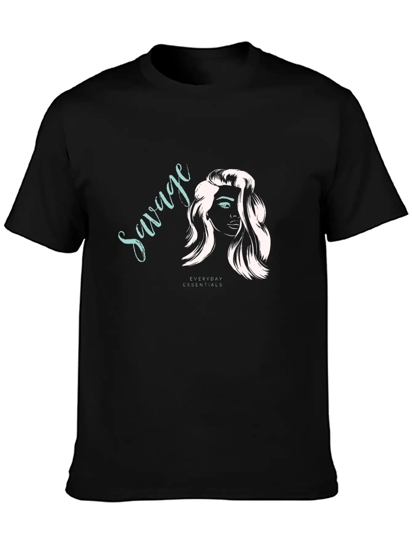 Savage Everyday Essential Unisex Short Sleeve Soft Cotton T-Shirt – Casual Everyday Wear