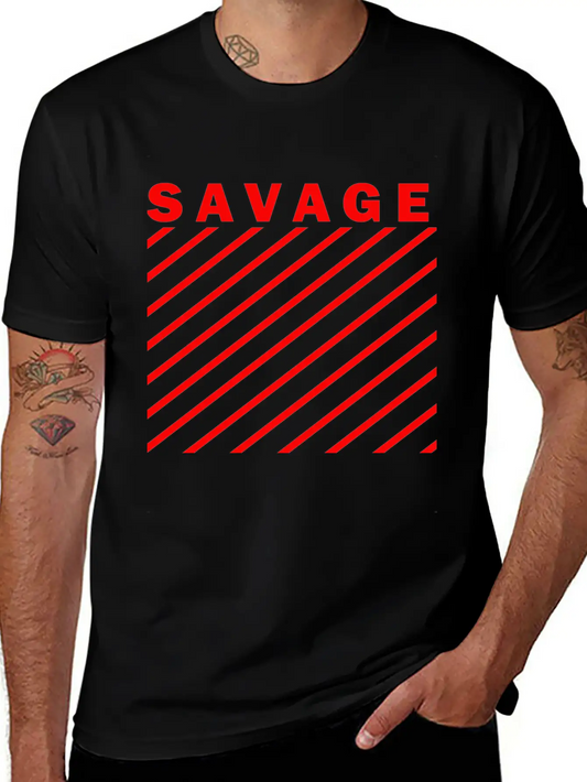 SAVAGE Stylish Everyday T-Shirt – Unisex Basic Cotton Tee