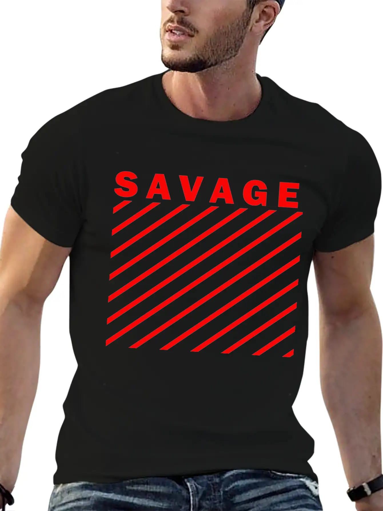 SAVAGE Stylish Everyday T-Shirt – Unisex Basic Cotton Tee