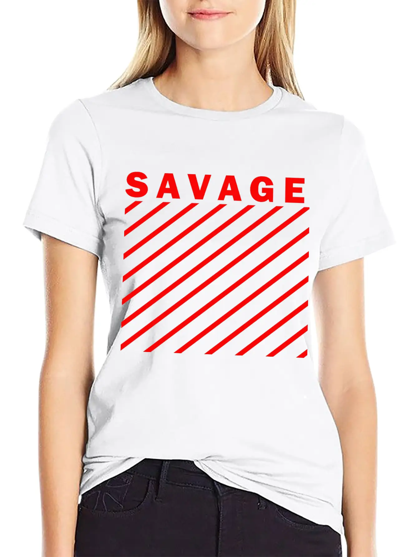 SAVAGE Stylish Everyday T-Shirt – Unisex Basic Cotton Tee