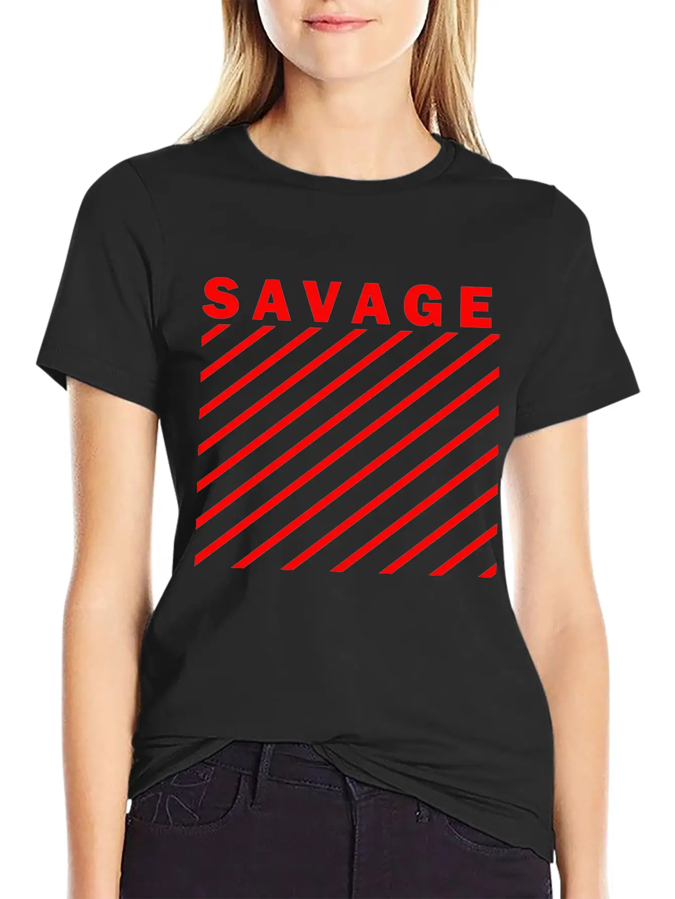 SAVAGE Stylish Everyday T-Shirt – Unisex Basic Cotton Tee