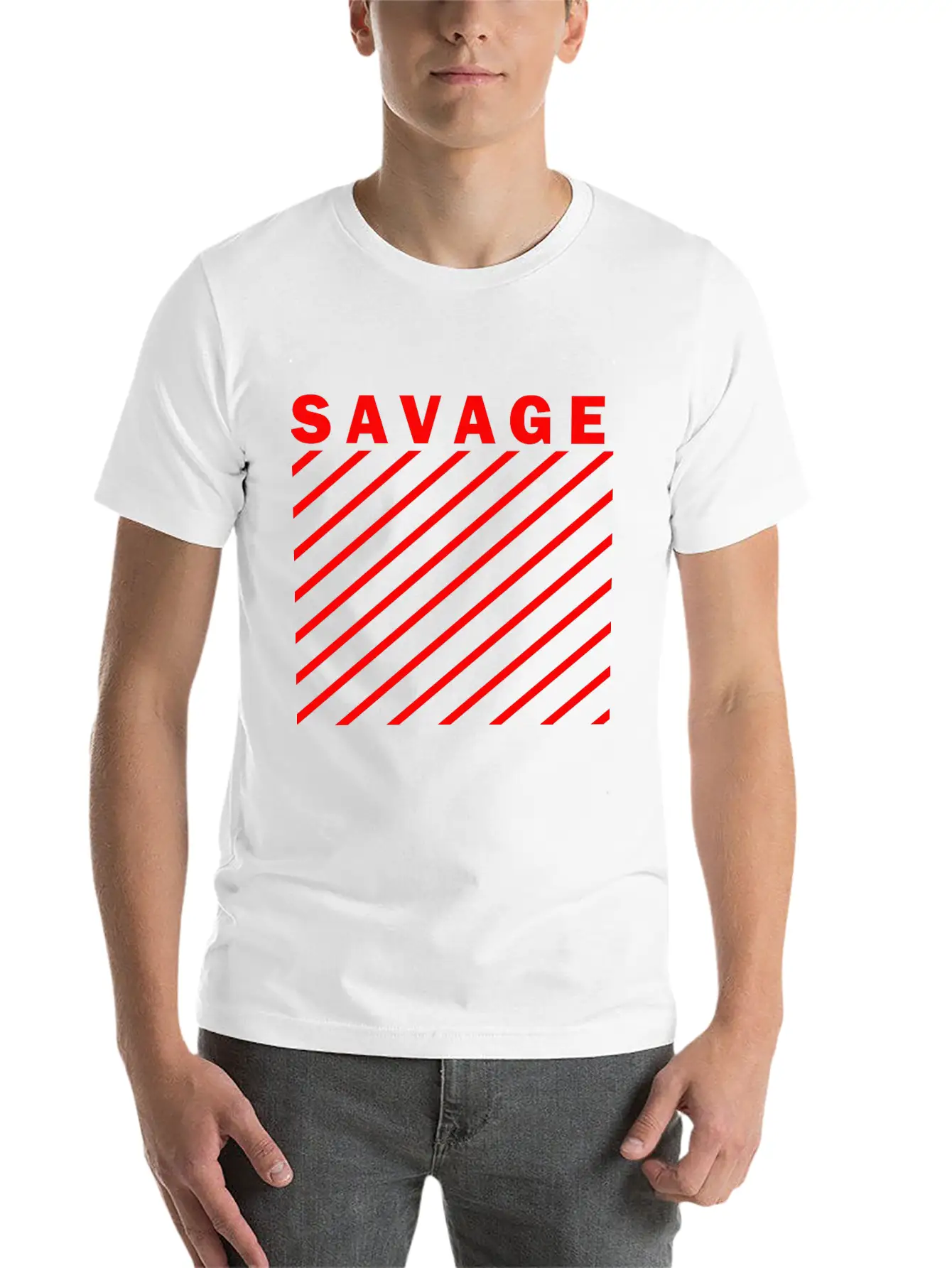 SAVAGE Stylish Everyday T-Shirt – Unisex Basic Cotton Tee