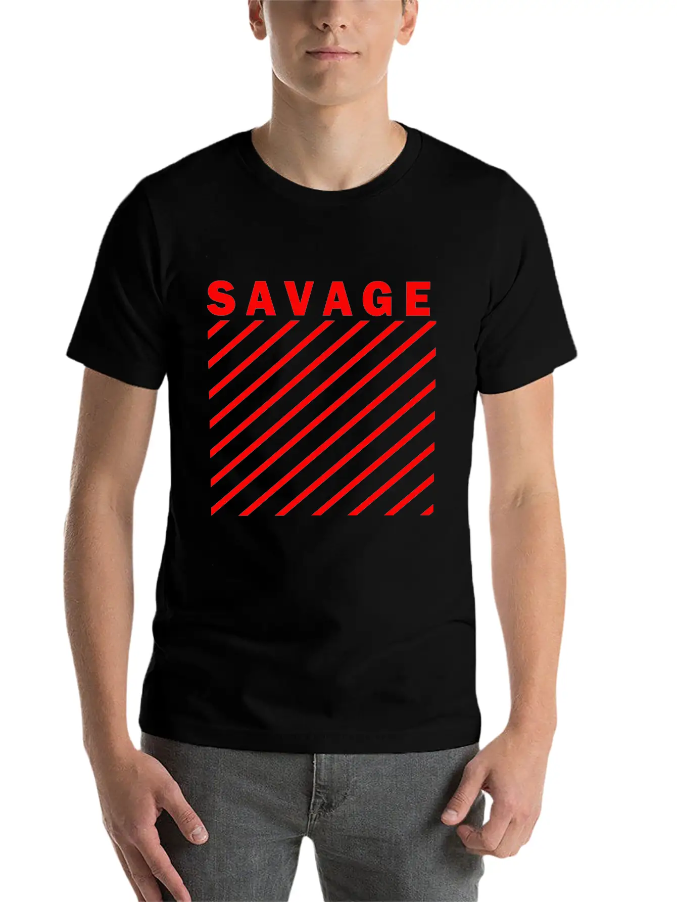 SAVAGE Stylish Everyday T-Shirt – Unisex Basic Cotton Tee