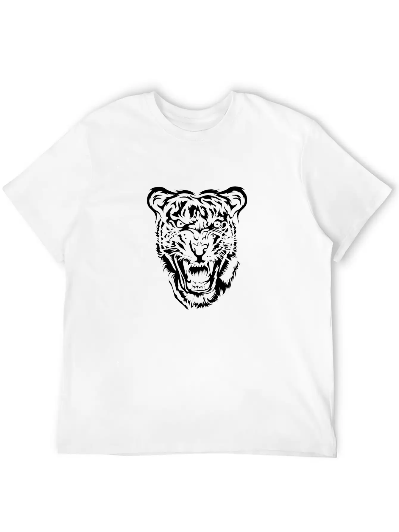 Savage Tiger Unisex Short Sleeve Soft Cotton T-Shirt – Casual Everyday Wear