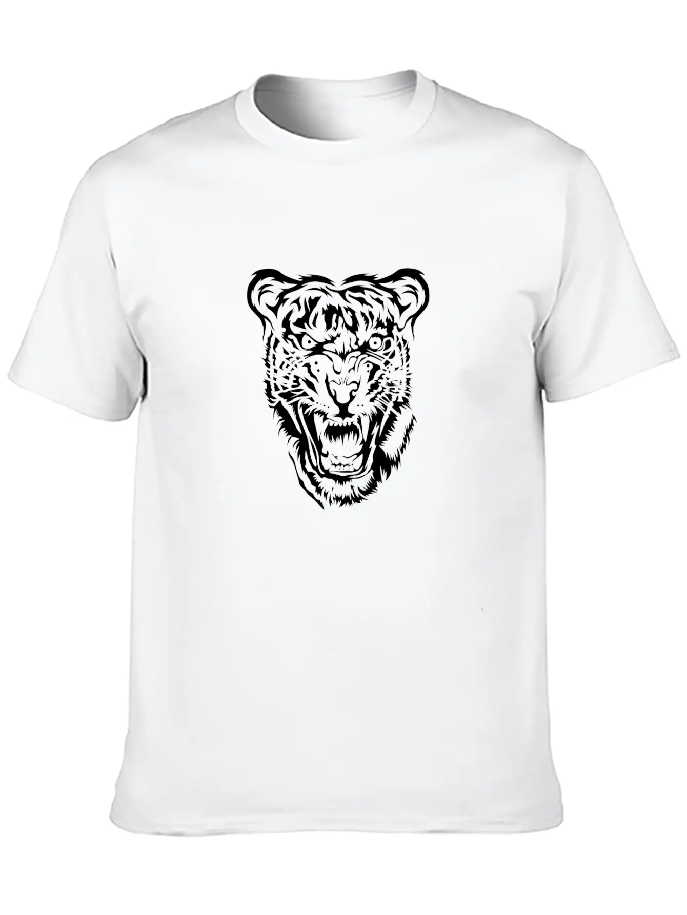 Savage Tiger Unisex Short Sleeve Soft Cotton T-Shirt – Casual Everyday Wear