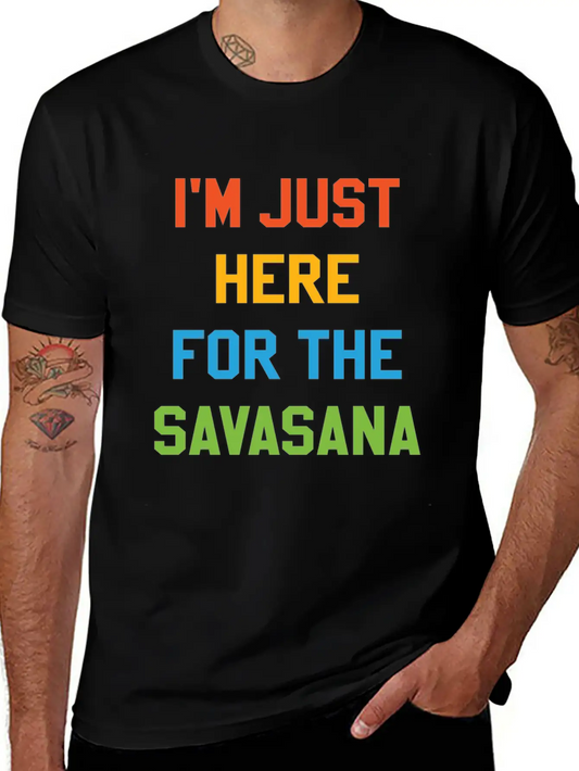 Savasana Yoga - Yogi Gift Lover Funny Yoga Sayings Timeless Short Sleeve Tee – Comfy And Minimalist Design
