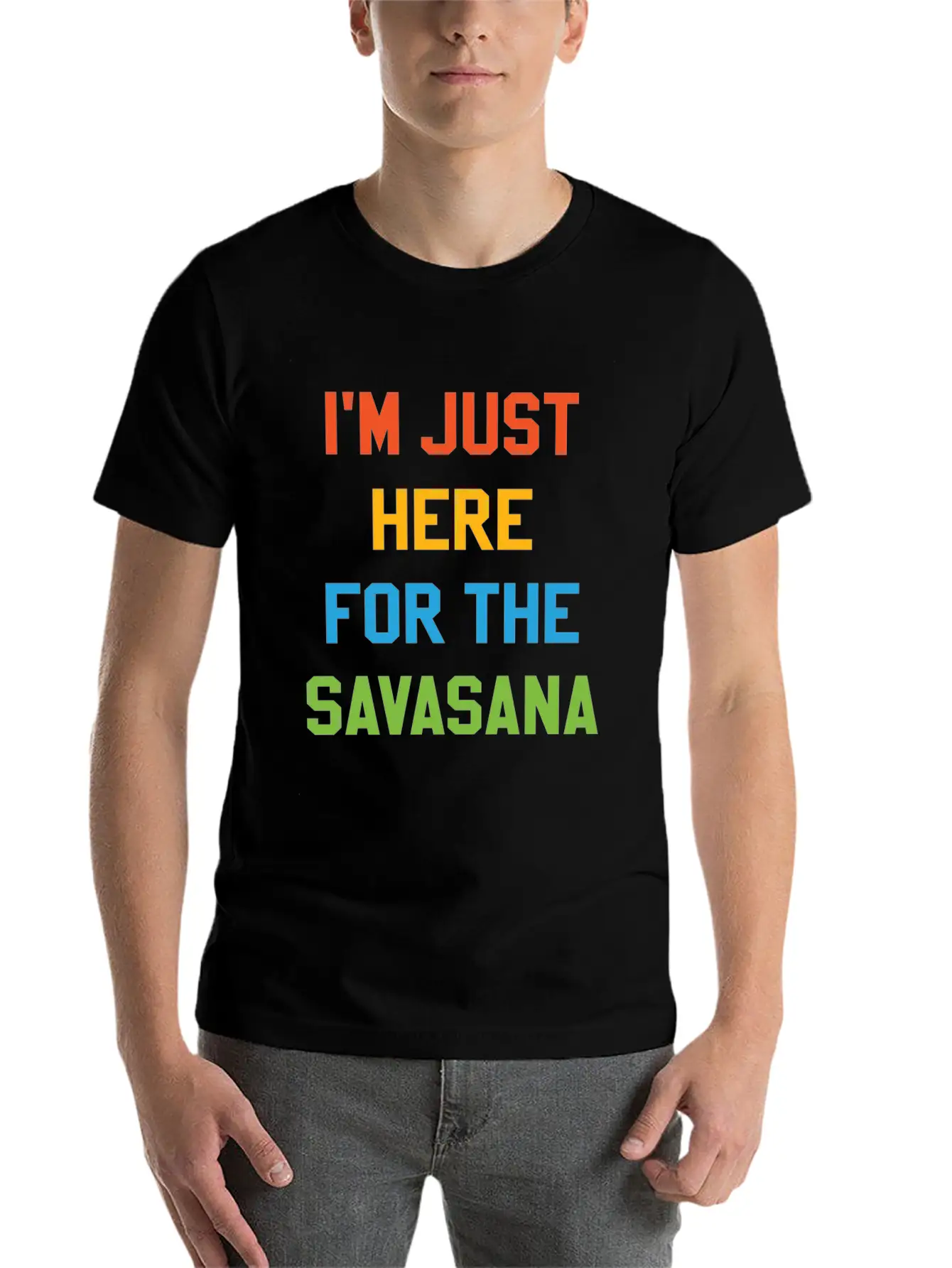 Savasana Yoga - Yogi Gift Lover Funny Yoga Sayings Timeless Short Sleeve Tee – Comfy And Minimalist Design