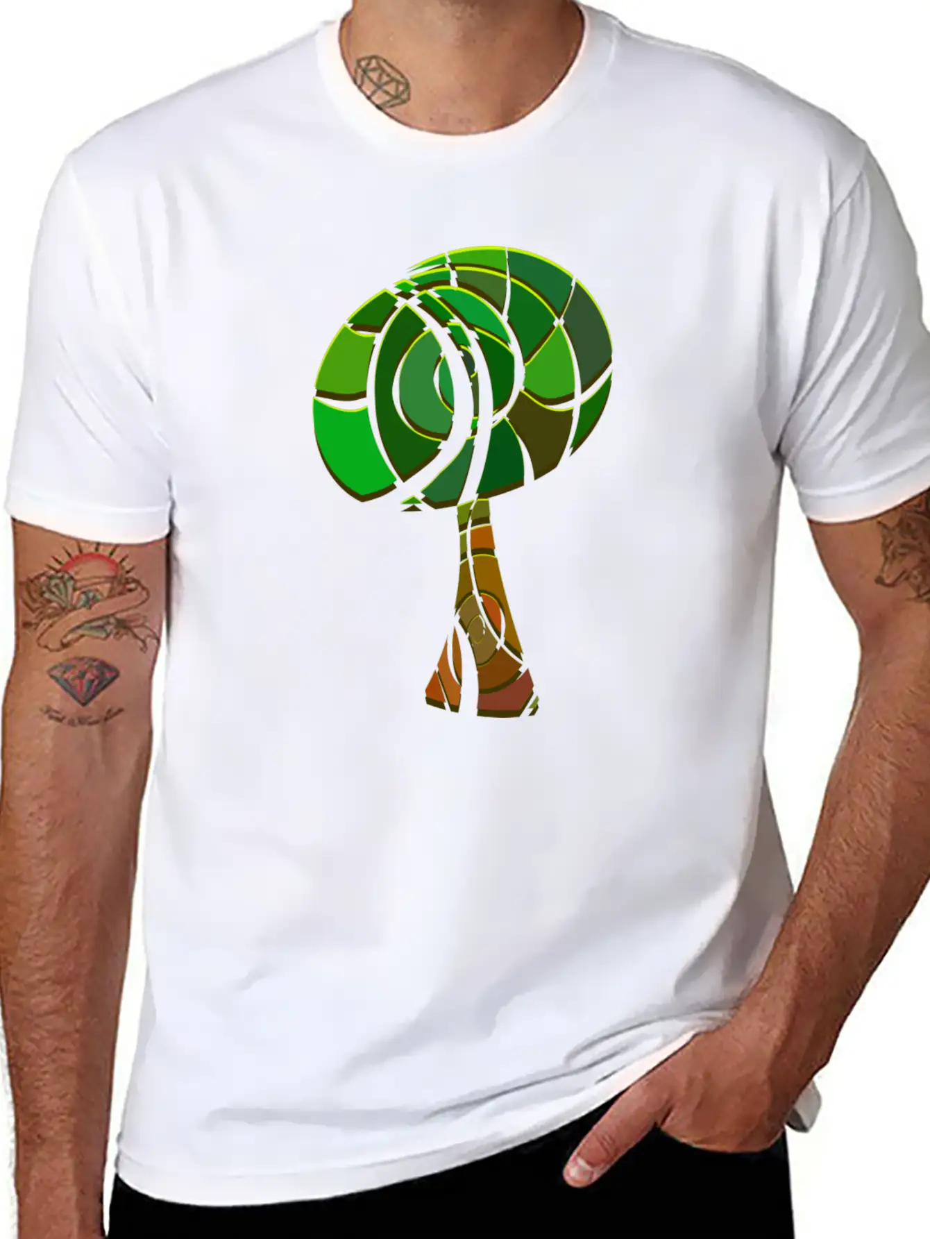 Save The Forest Tree Unisex Short Sleeve Soft Cotton T-Shirt – Casual Everyday Wear