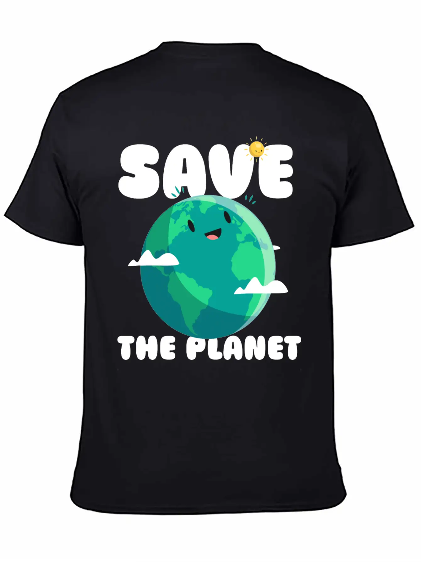 Save The Planet Ecologic Idea Basic Graphic T-Shirt – Daily Comfort In Soft Cotton