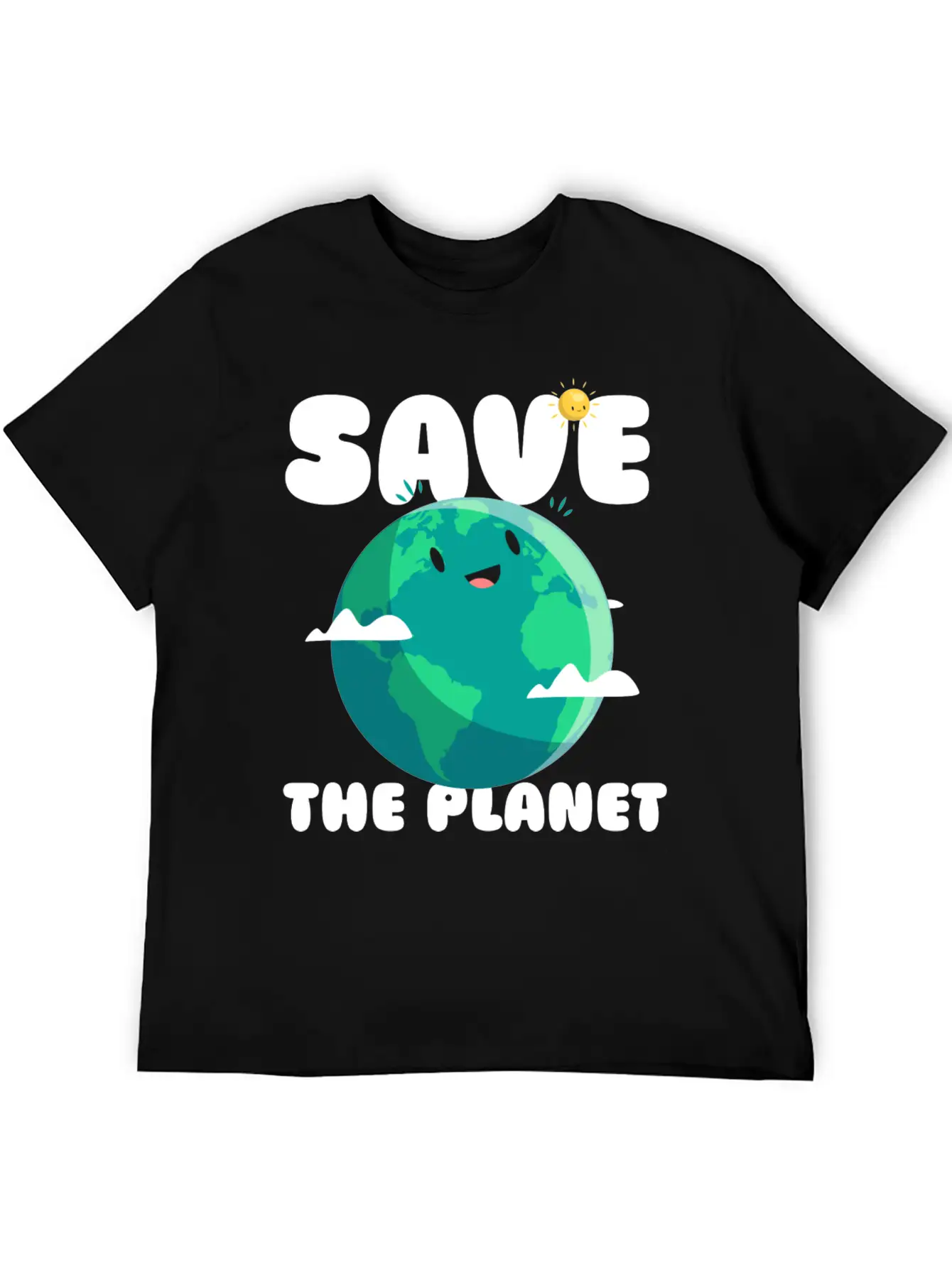 Save The Planet Ecologic Idea Basic Graphic T-Shirt – Daily Comfort In Soft Cotton
