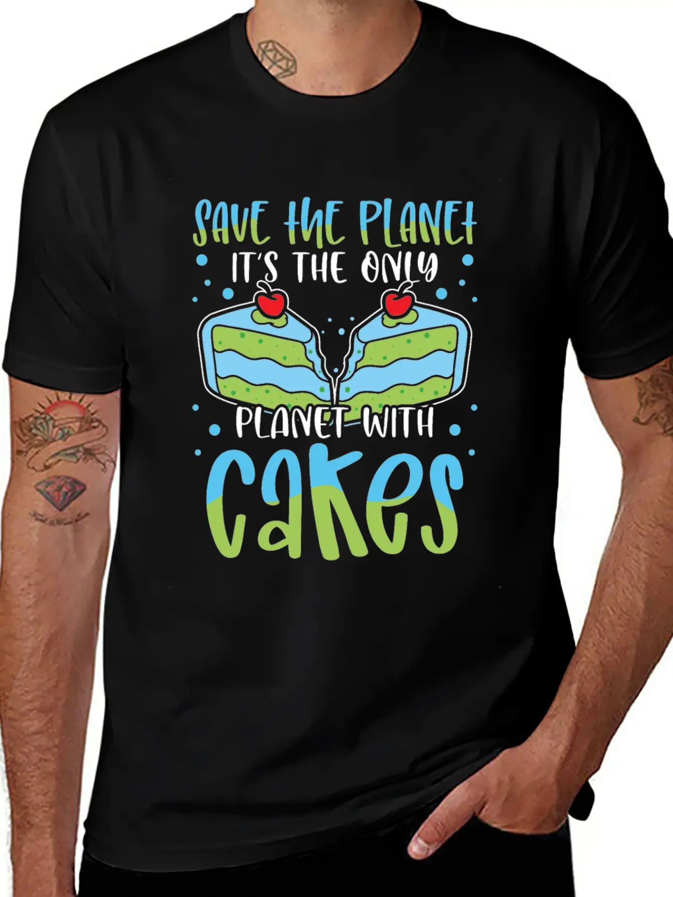 Save The Planet Only Planet With Ice Cream Timeless Short Sleeve Tee – Comfy And Minimalist Design