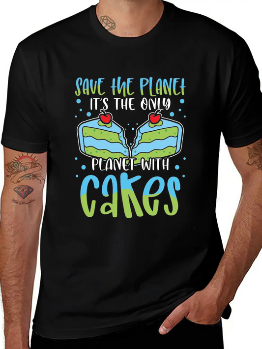 Save The Planet Only Planet With Ice Cream Timeless Short Sleeve Tee – Comfy And Minimalist Design