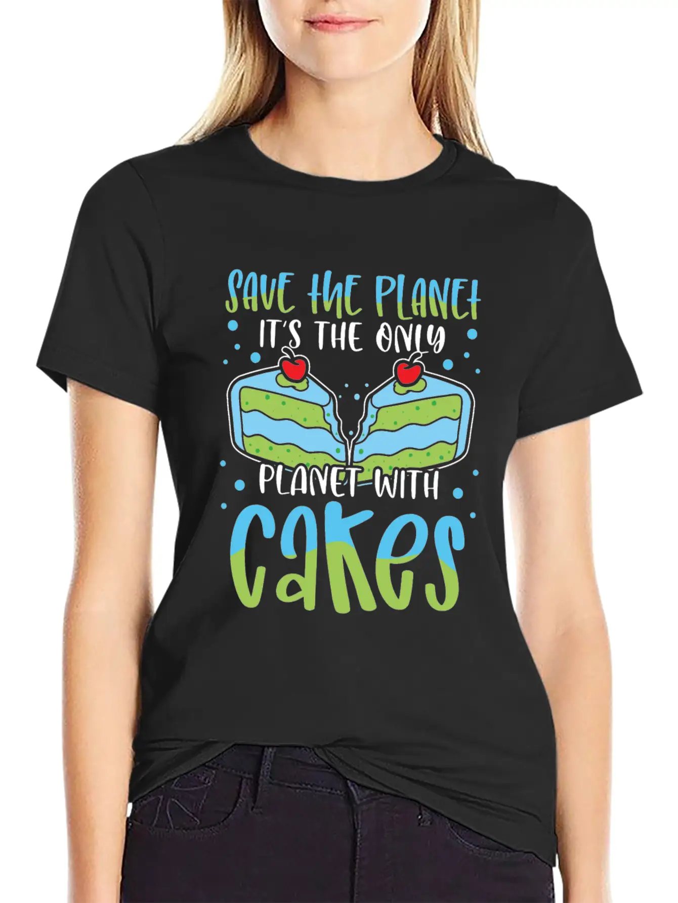 Save The Planet Only Planet With Ice Cream Timeless Short Sleeve Tee – Comfy And Minimalist Design