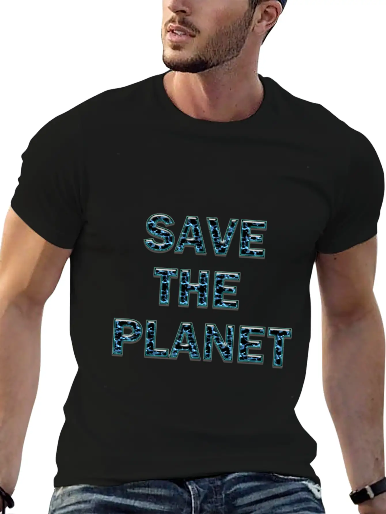 Save The Planet Stylish Everyday T-Shirt – Unisex Basic Cotton Tee