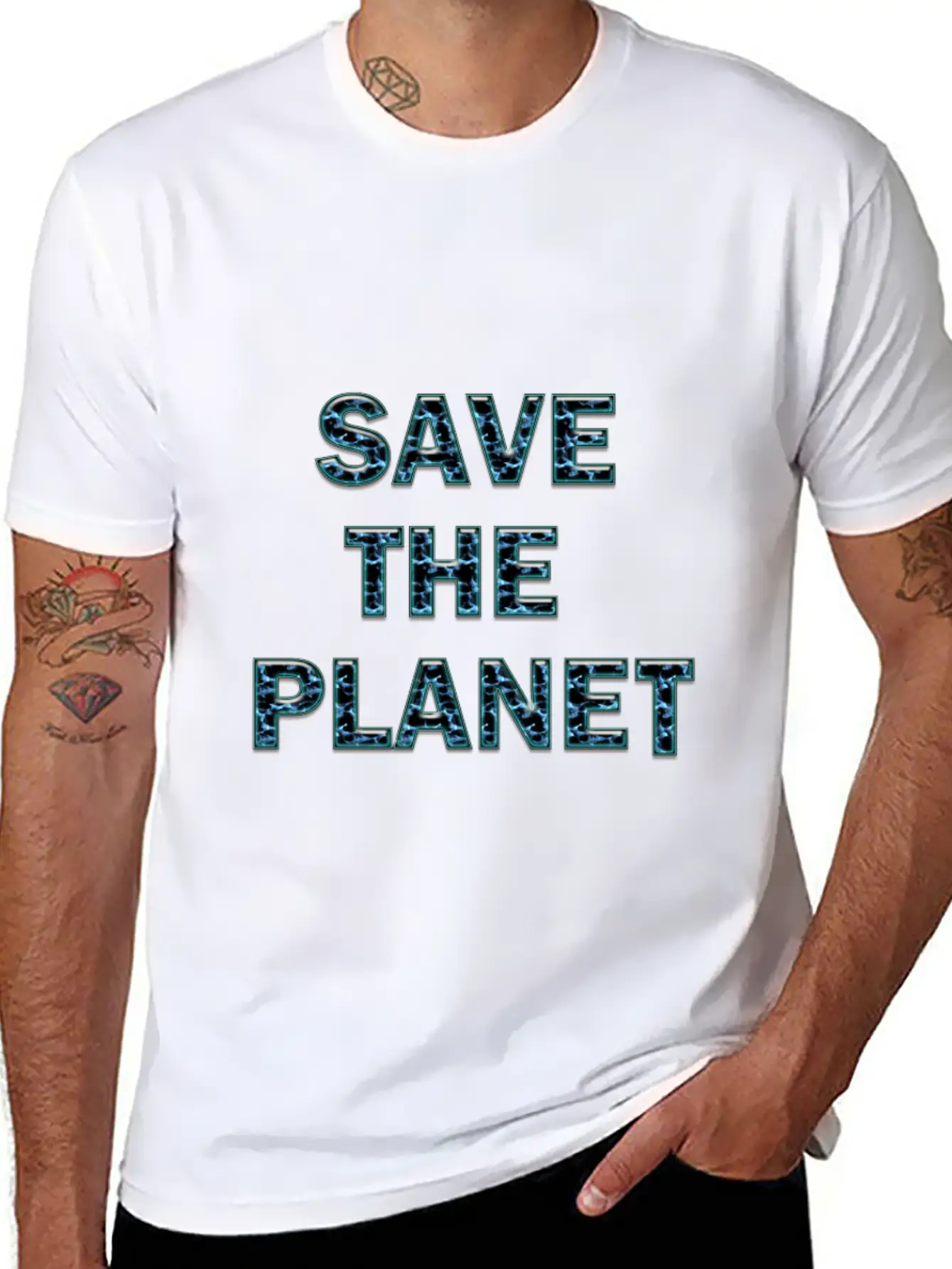 Save The Planet Stylish Everyday T-Shirt – Unisex Basic Cotton Tee