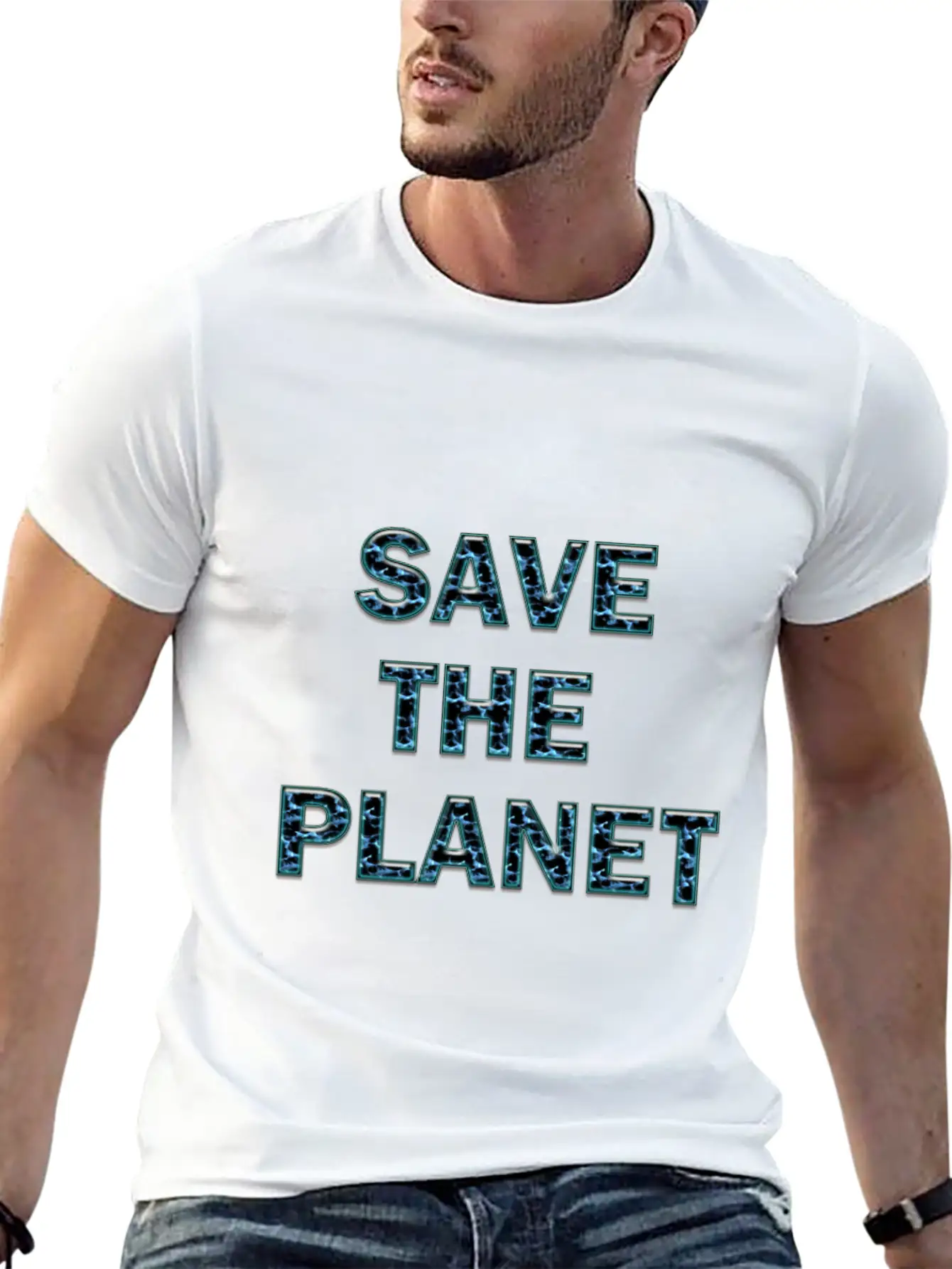 Save The Planet Stylish Everyday T-Shirt – Unisex Basic Cotton Tee