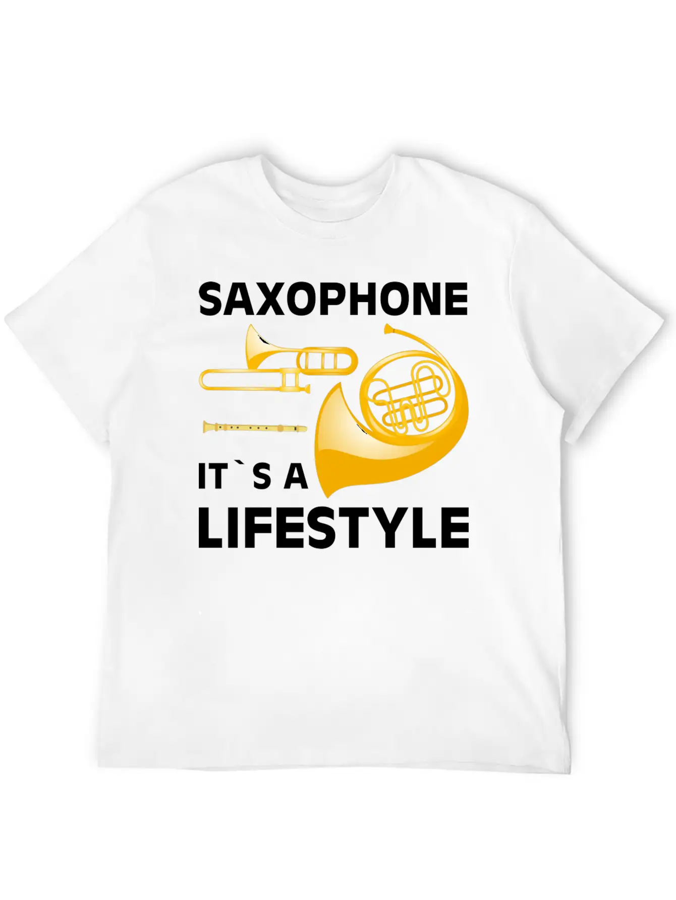 Saxophone Its A Lifestyle I Saxophone Basic Graphic T-Shirt – Daily Comfort In Soft Cotton