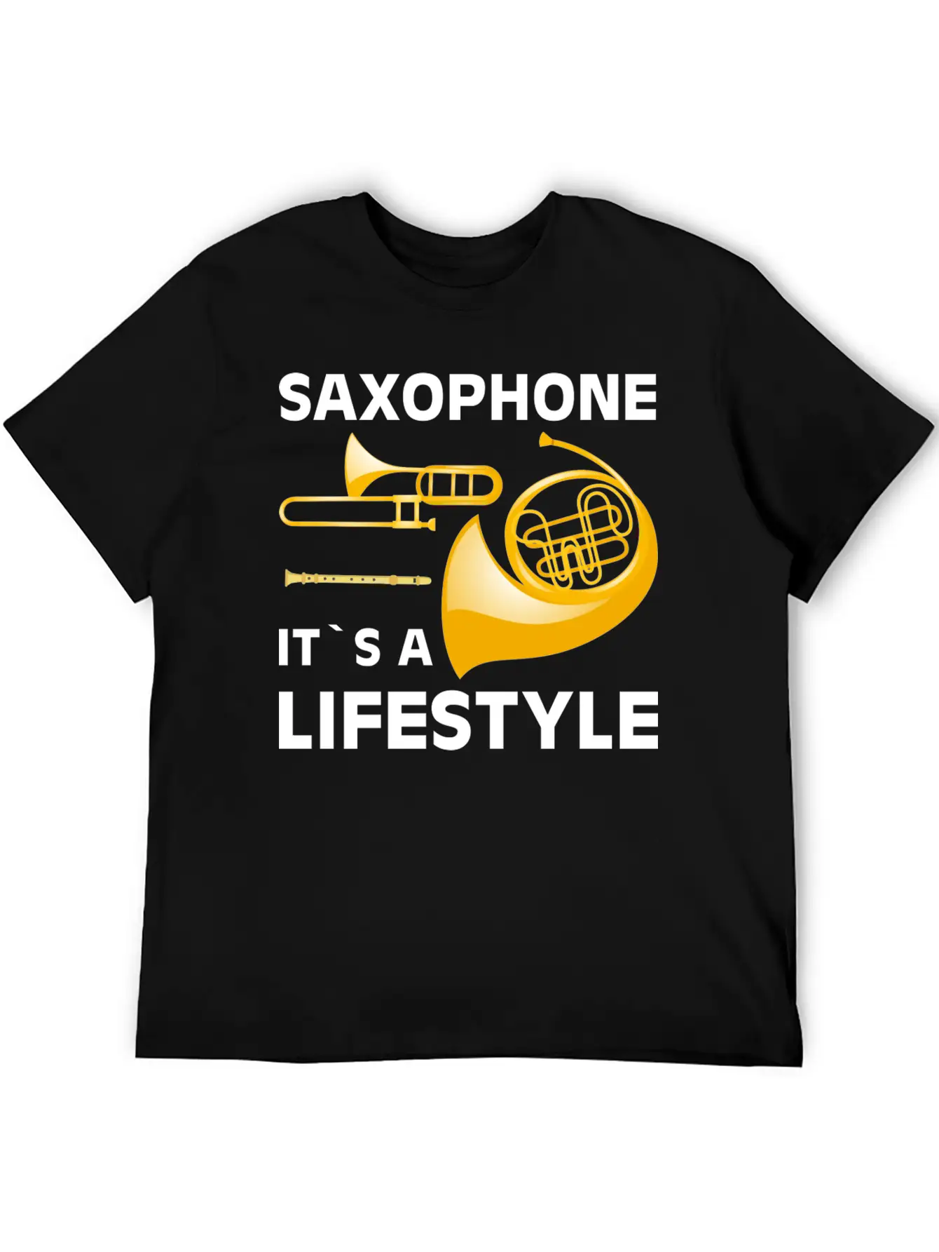 Saxophone Its A Lifestyle I Saxophone Basic Graphic T-Shirt – Daily Comfort In Soft Cotton