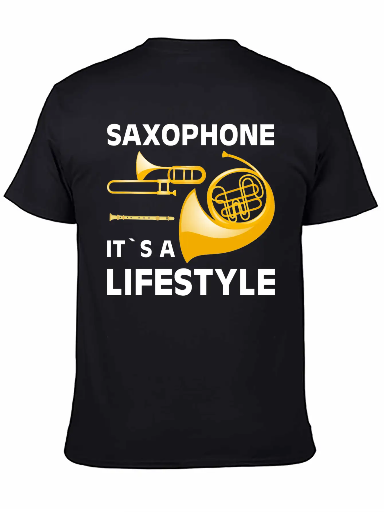 Saxophone Its A Lifestyle I Saxophone Basic Graphic T-Shirt – Daily Comfort In Soft Cotton
