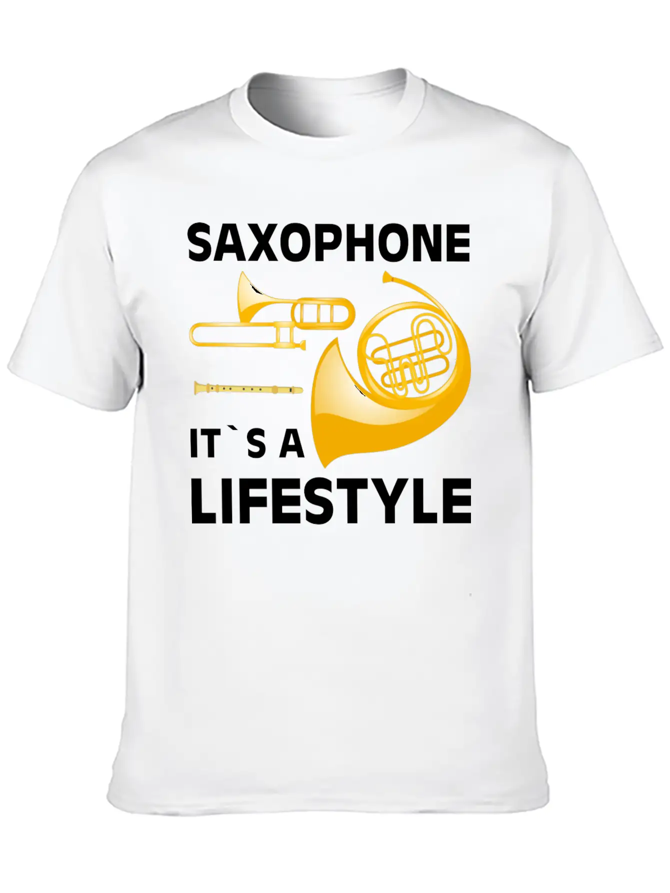 Saxophone Its A Lifestyle I Saxophone Basic Graphic T-Shirt – Daily Comfort In Soft Cotton