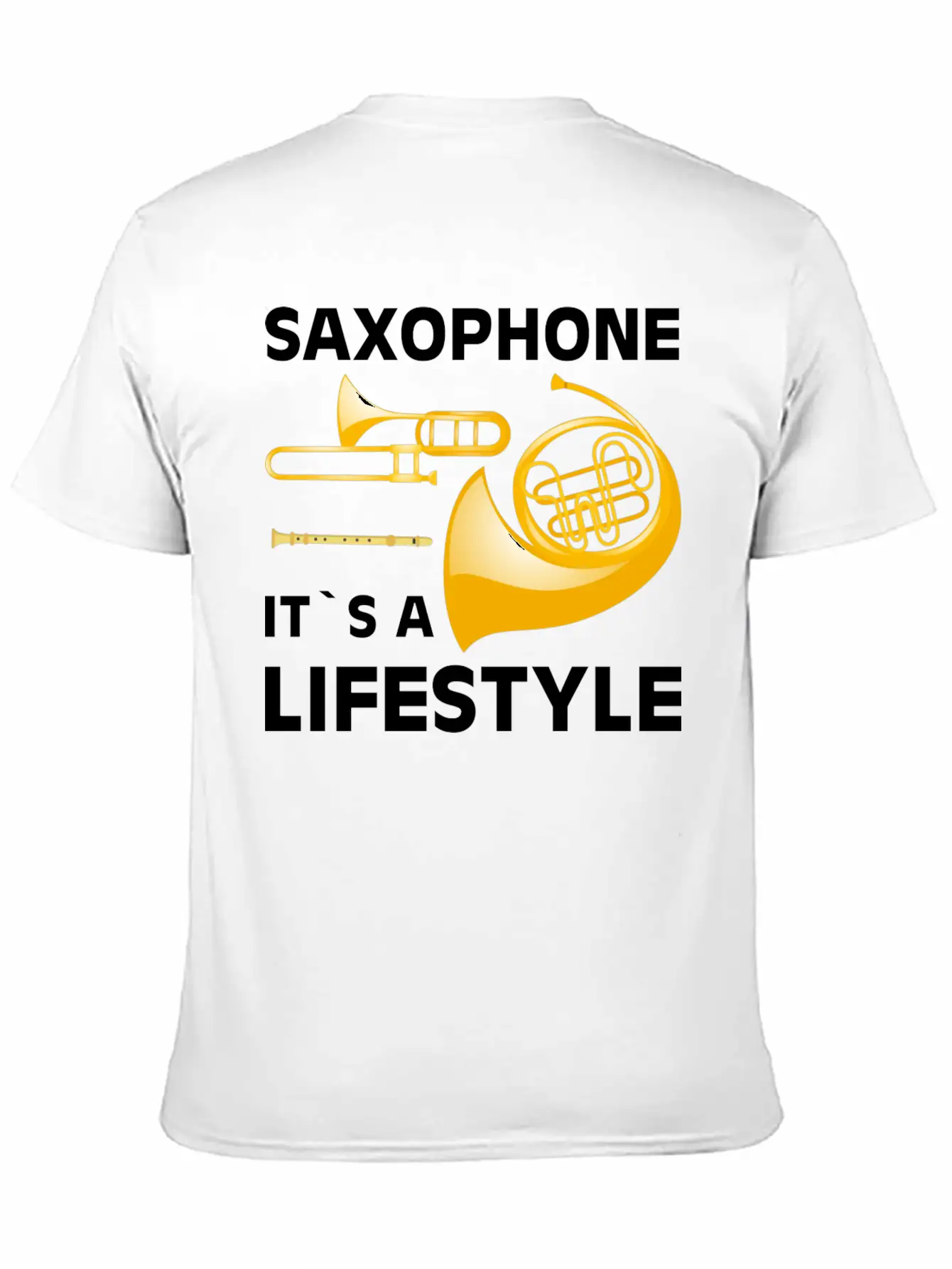 Saxophone Its A Lifestyle I Saxophone Basic Graphic T-Shirt – Daily Comfort In Soft Cotton