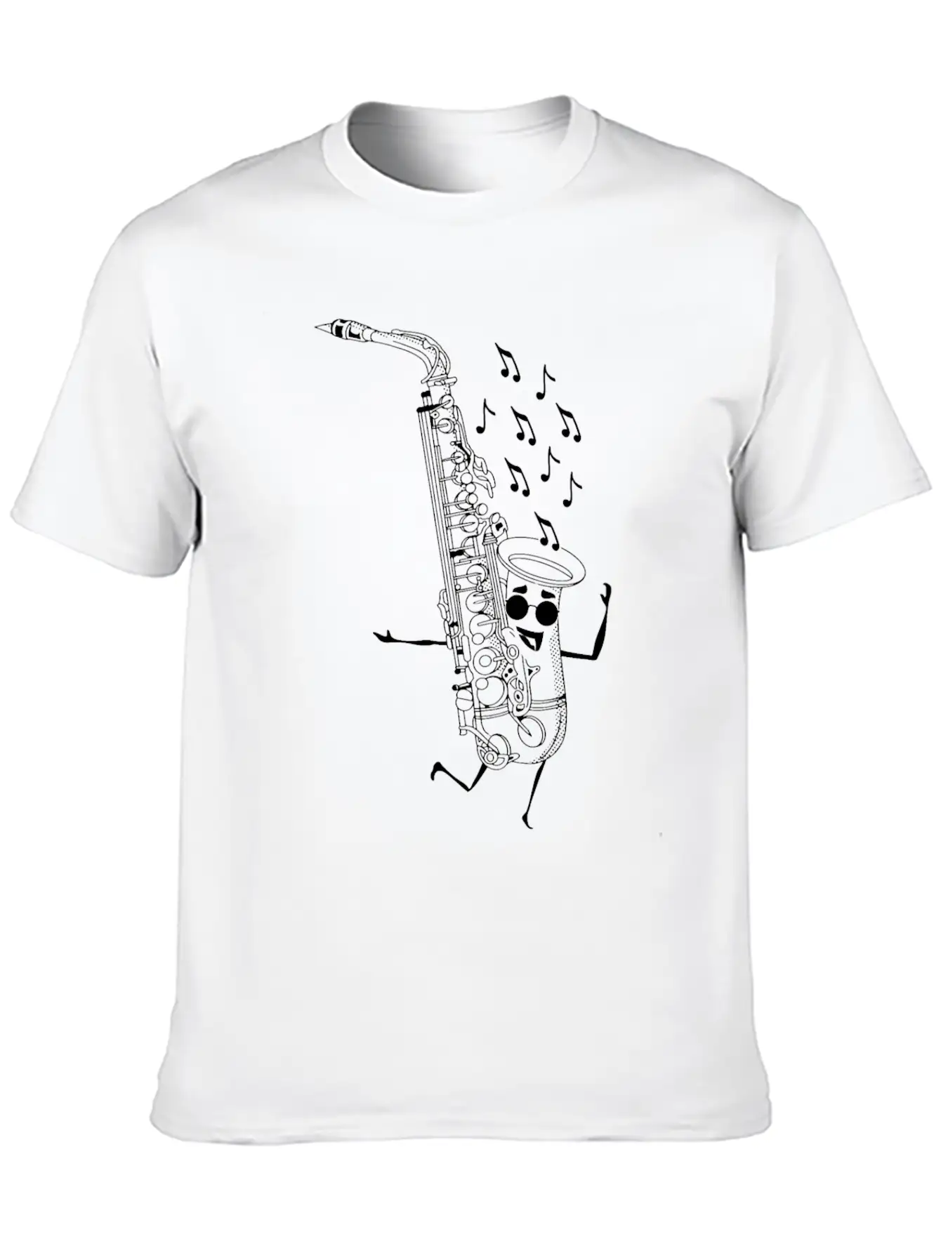 Saxophone Male Saxophone Player Funny Saxophonist Unisex Casual T-Shirt – Clean Design For Daily Comfort