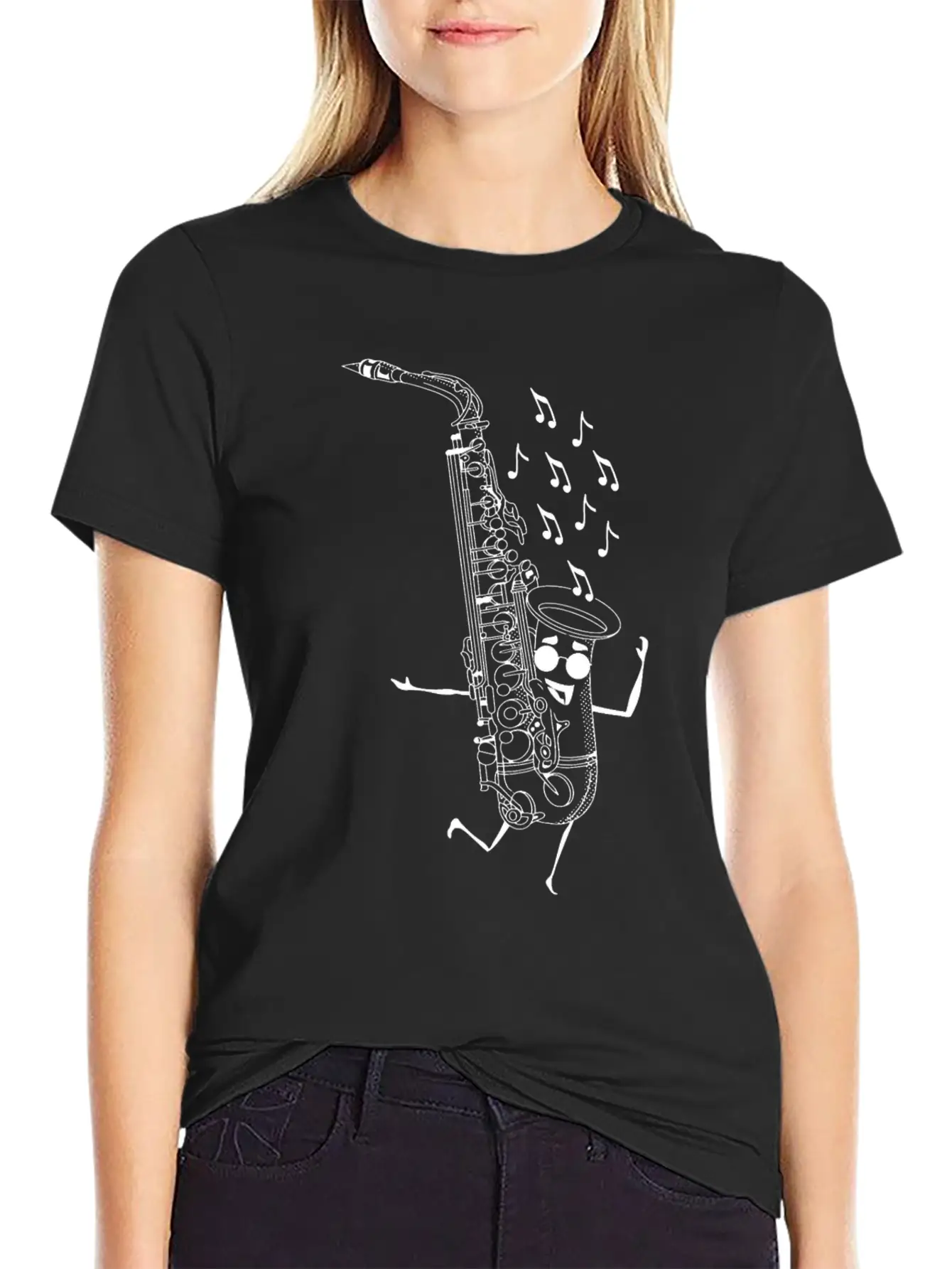 Saxophone Male Saxophone Player Funny Saxophonist Unisex Casual T-Shirt – Clean Design For Daily Comfort