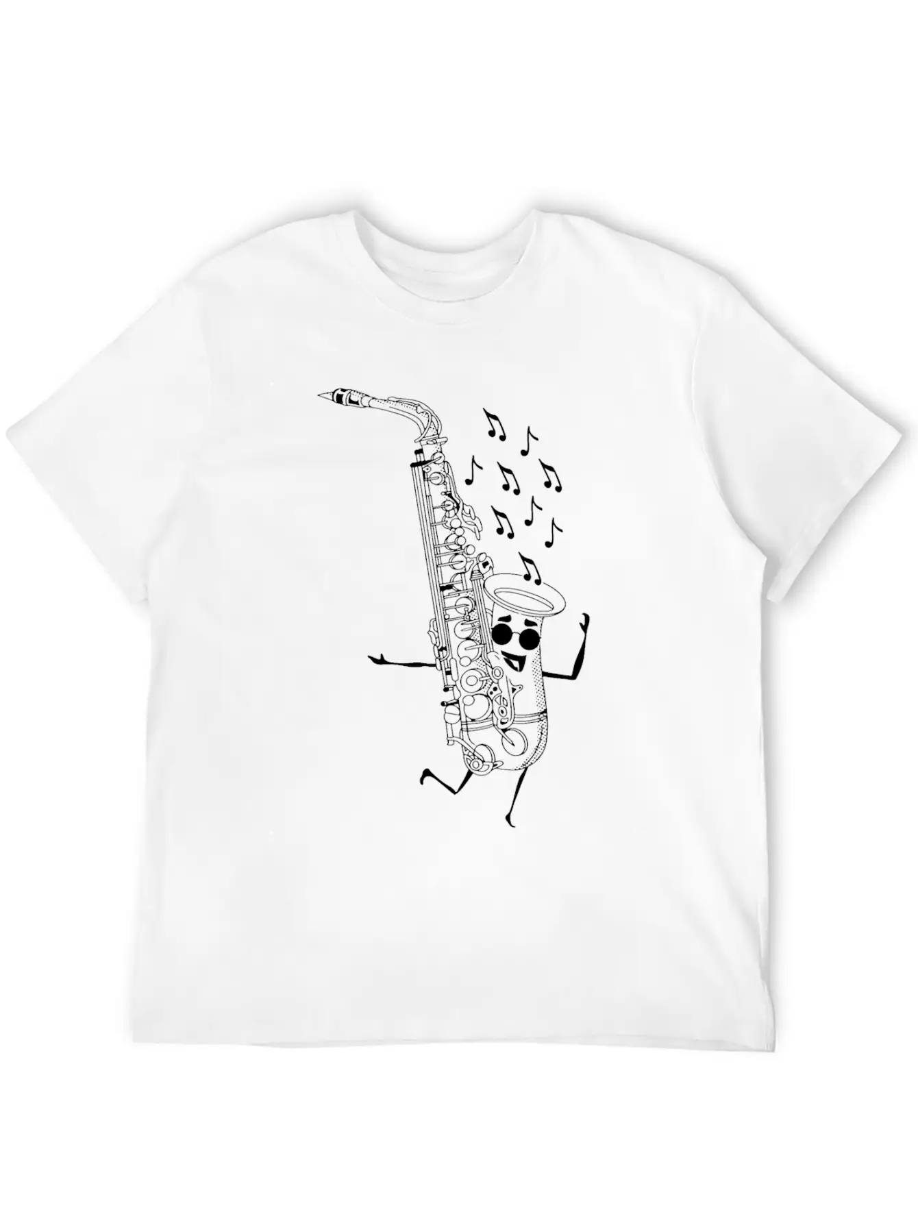 Saxophone Male Saxophone Player Funny Saxophonist Unisex Casual T-Shirt – Clean Design For Daily Comfort