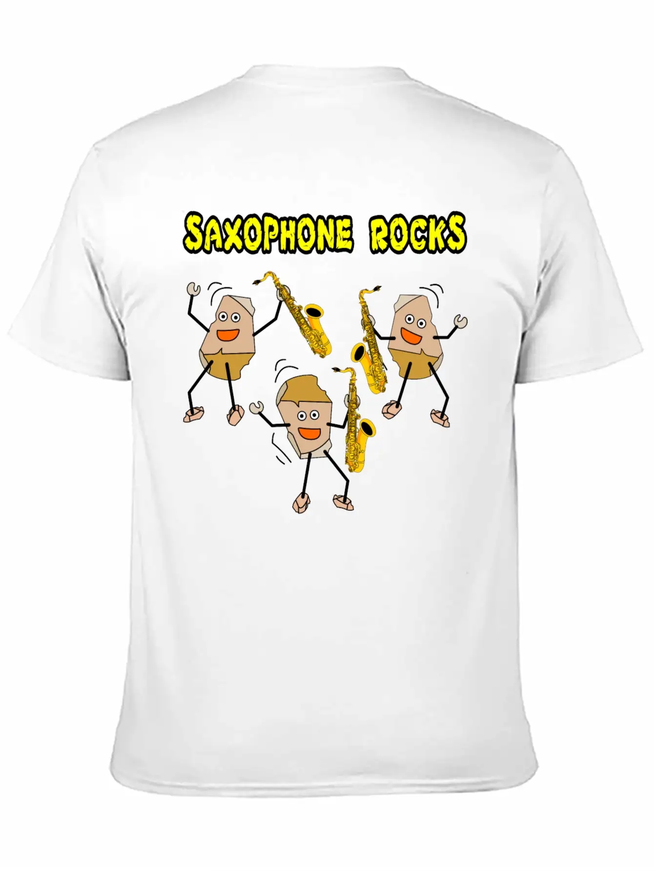 Saxophone Rocks Comfortable Minimalist Graphic Tee – Summer Style Essential