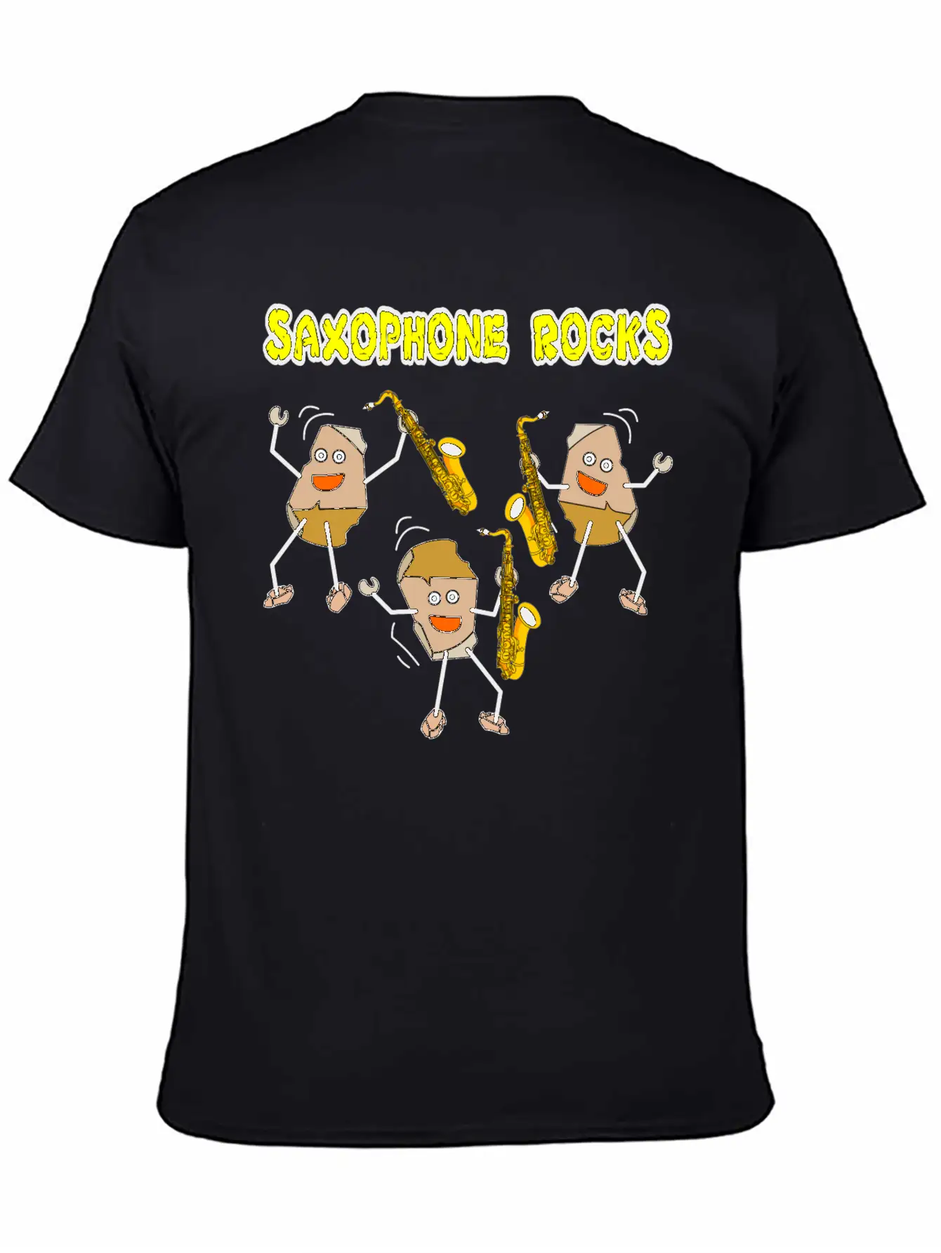 Saxophone Rocks Comfortable Minimalist Graphic Tee – Summer Style Essential