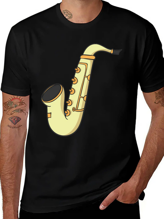 Saxophone Stylish Everyday T-Shirt – Unisex Basic Cotton Tee