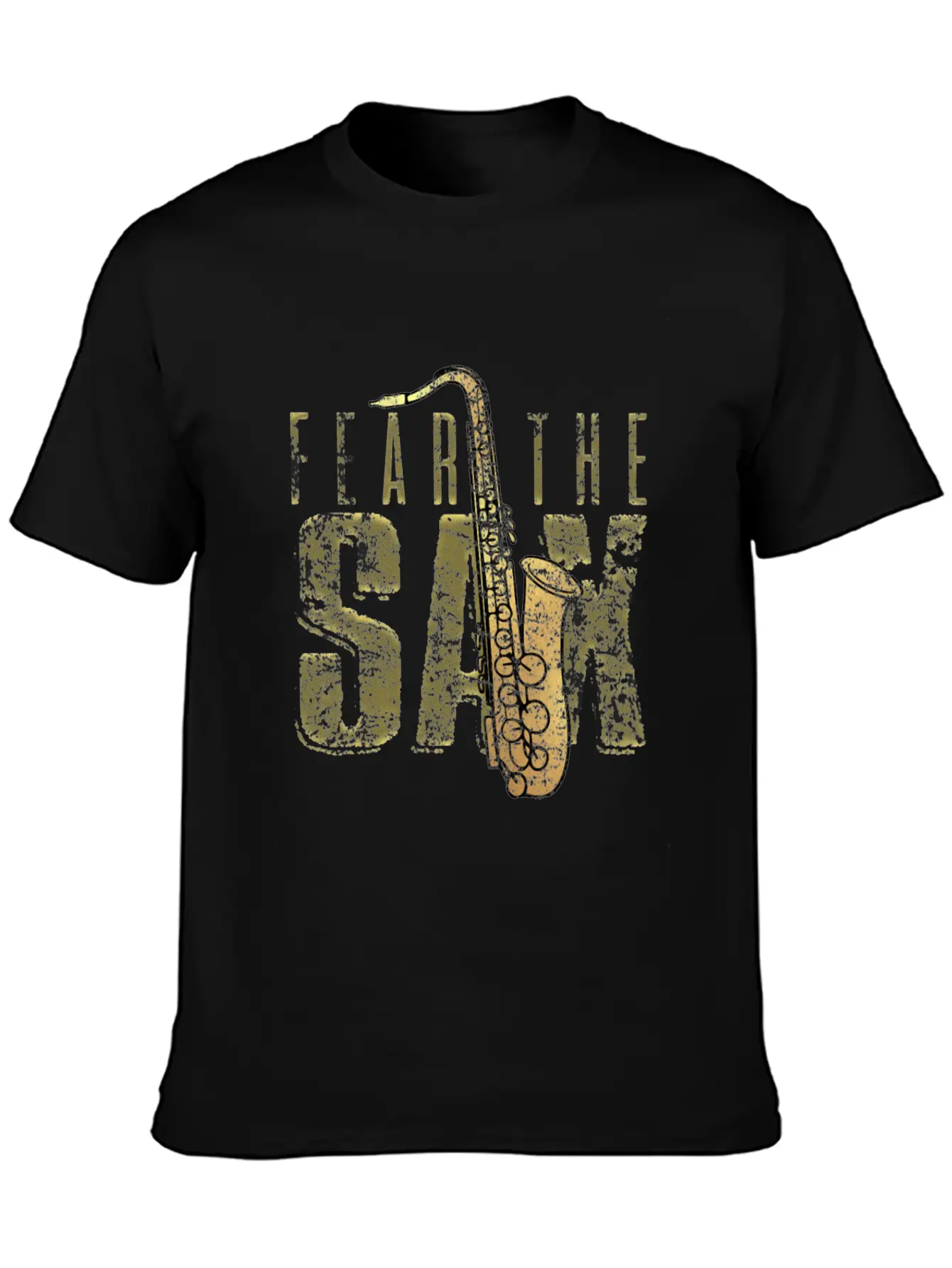 Saxophone Unisex Short Sleeve Soft Cotton T-Shirt – Casual Everyday Wear