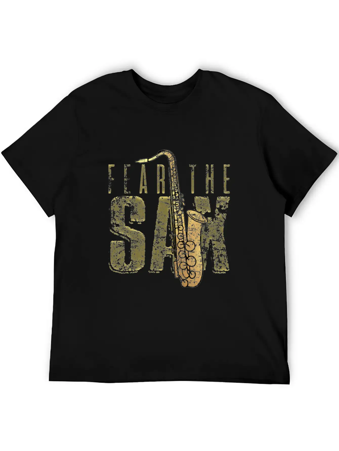 Saxophone Unisex Short Sleeve Soft Cotton T-Shirt – Casual Everyday Wear