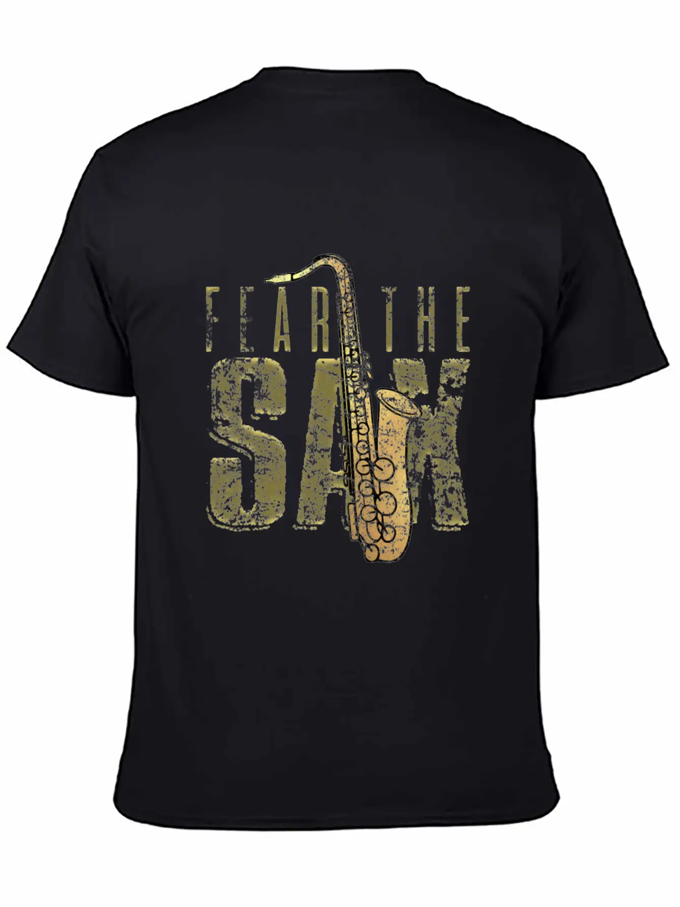 Saxophone Unisex Short Sleeve Soft Cotton T-Shirt – Casual Everyday Wear